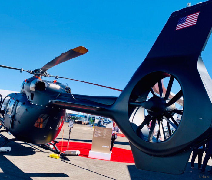 Helicopter Airbus H145D2 / EC145T2 Serial 20216 Register N6FL used by Airbus Helicopters Inc (Airbus Helicopters USA). Built 2018. Aircraft history and location