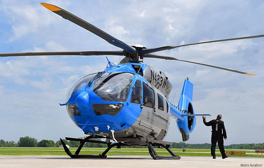 Helicopter Airbus H145D3  Serial 21132 Register N483WC used by Mayo One ,Airbus Helicopters Inc (Airbus Helicopters USA). Built 2022. Aircraft history and location