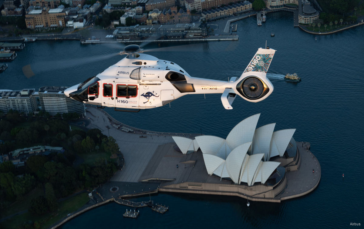 Detailed history and photos of helicopter Airbus H160 Serial 1078 Register VH-AH6 used by Airbus Group Australia Pacific Track service timeline and current status.