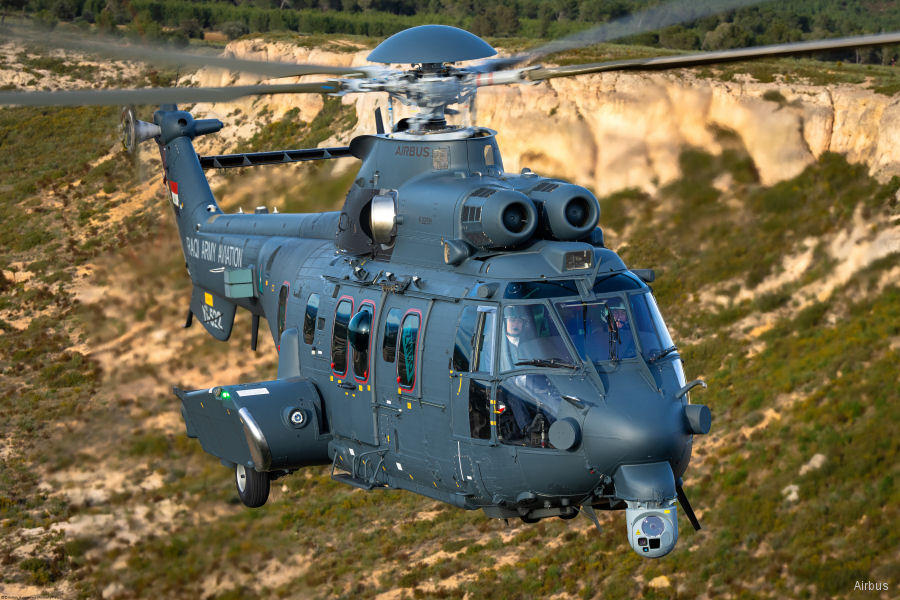 Helicopter Airbus H225M Serial Register YI-522 used by Iraqi Armed Forces. Aircraft history and location