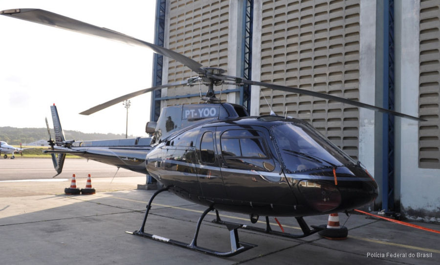 Detailed history and photos of helicopter Eurocopter HB350BA Esquilo Serial 2989 Register PT-YOO used by Helibras Track service timeline and current status.