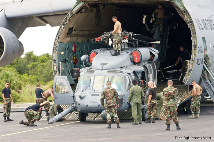 Detailed history and photos of helicopter Sikorsky HH-60G Pave Hawk Serial 70-1597 Register 90-26230 used by US Air Force USAF Track service timeline and current status.