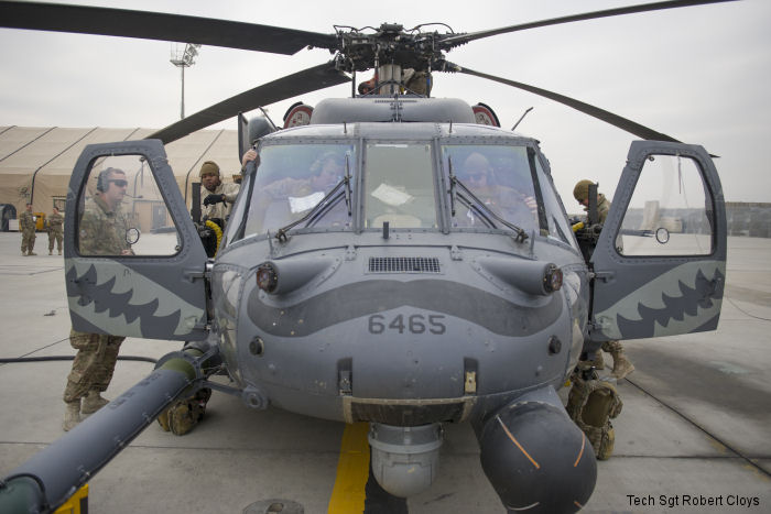 Helicopter Sikorsky HH-60G Pave Hawk Serial unknown Register 92-26465 used by US Air Force USAF. Aircraft history and location