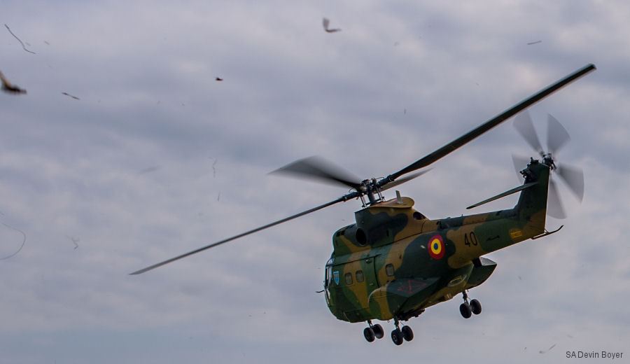 Detailed history and photos of helicopter IAR 330 Serial 54 Register 40 used by Fortele Aeriene Romane (romanian air force) Track service timeline and current status.