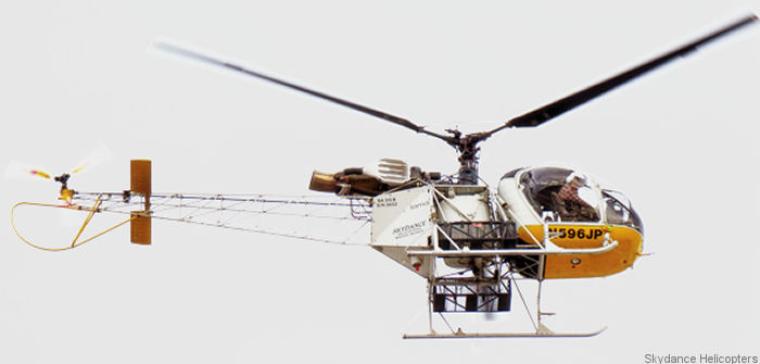 Detailed history and photos of helicopter Aerospatiale SA315B Lama Serial 2652 Register N596JP JA9704 N5804X used by Skydance Helicopters ,Central Helicopter Service CHS Track service timeline and current status.