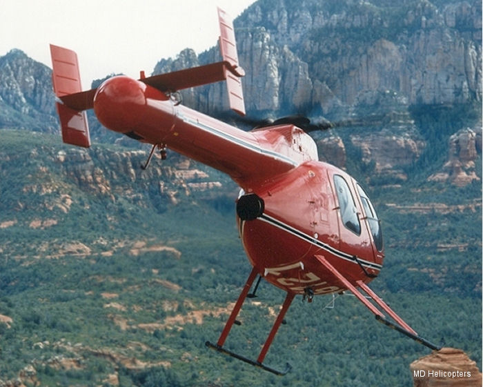 Helicopter McDonnell Douglas MD520N Serial LN034 Register N520AN JA6121. Built 1992. Aircraft history and location