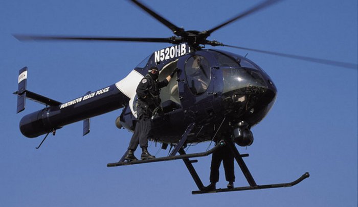 police helicopter