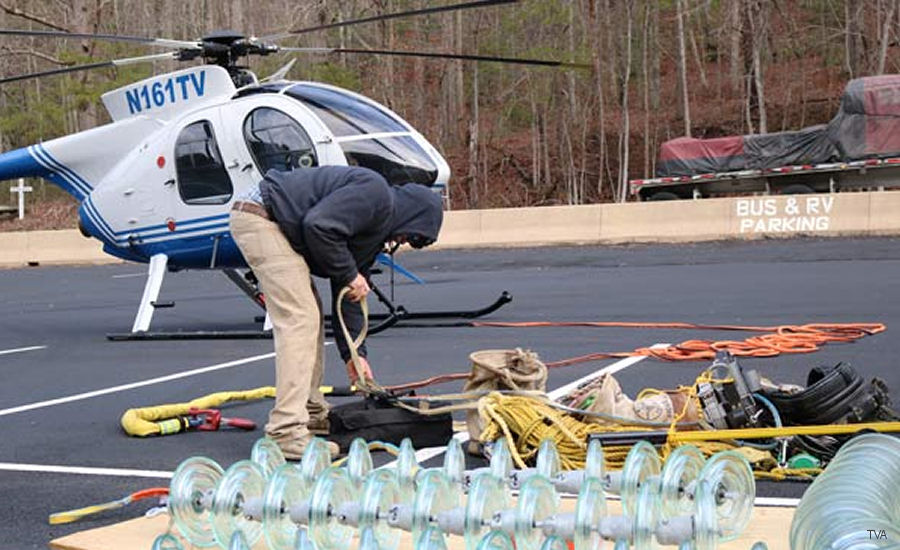 Detailed history and photos of helicopter MD Helicopters MD530F Serial 0164FF Register N774SH N161TV used by Skydance Helicopters ,TVA (Tennessee Valley Authority) Track service timeline and current status.