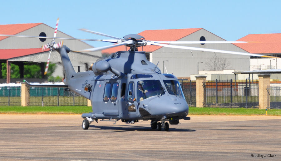 Helicopter Boeing MH-139A Grey Wolf Serial 41803 Register 18-1003 N677SH used by US Air Force USAF ,AgustaWestland Philadelphia (AgustaWestland USA). Built 2019. Aircraft history and location