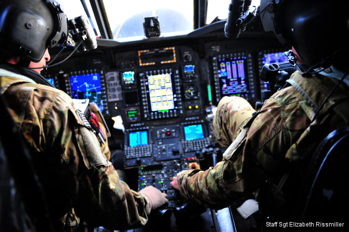 Boeing MH-47G Chinook cockpit