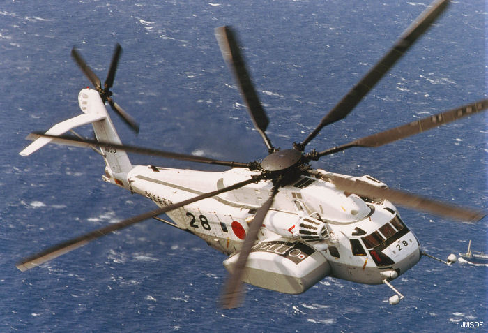 Detailed history and photos of helicopter Sikorsky S-80M-1 Serial 65-585 Register 8628 used by Japan Maritime Self-Defense Force JMSDF (Japanese Navy) Track service timeline and current status.