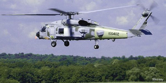 Helicopter Sikorsky SH-60B Seahawk Serial 70-388 Register 166402 162098 used by Fleet Air Arm (RAN) RAN (Royal Australian Navy) ,US Navy USN. Aircraft history and location