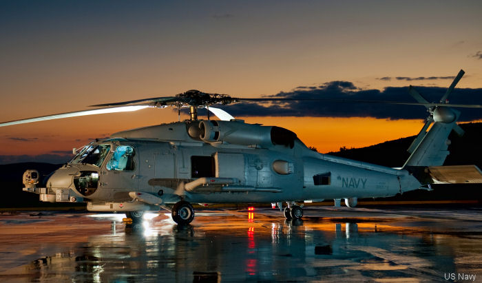 Helicopter Sikorsky MH-60R Seahawk Serial unknown Register 166572 used by US Navy USN. Aircraft history and location