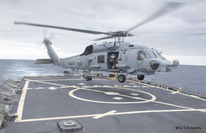 Detailed history and photos of helicopter Sikorsky MH-60R Seahawk Serial Register 168087 used by US Navy USN Track service timeline and current status.