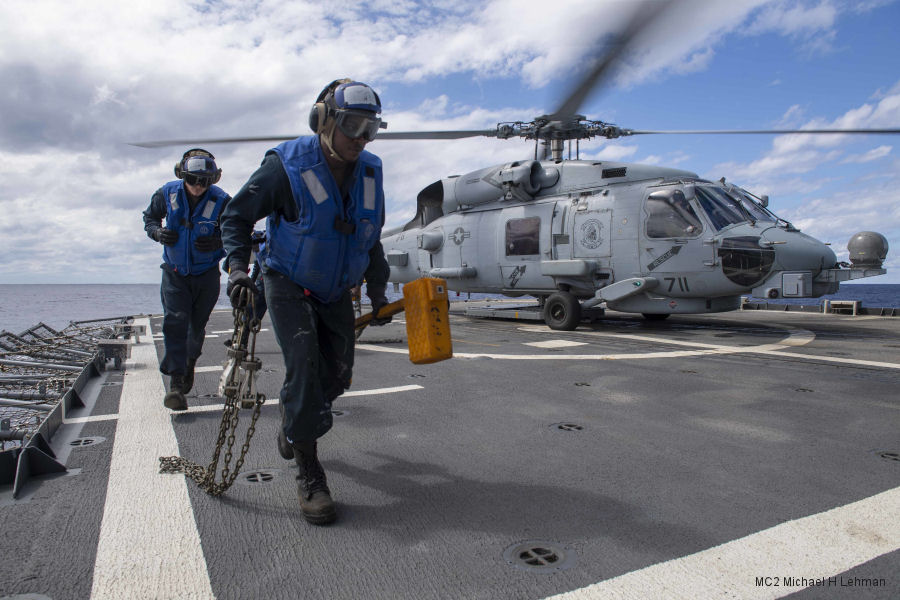 Detailed history and photos of helicopter Sikorsky MH-60R Seahawk Serial 70-4448 Register 168114 used by US Navy USN Track service timeline and current status.