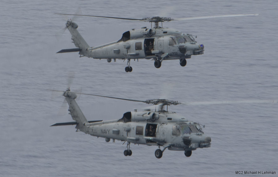 Helicopter Sikorsky MH-60R Seahawk Serial 70-4849 Register 168152 used by US Navy USN. Aircraft history and location