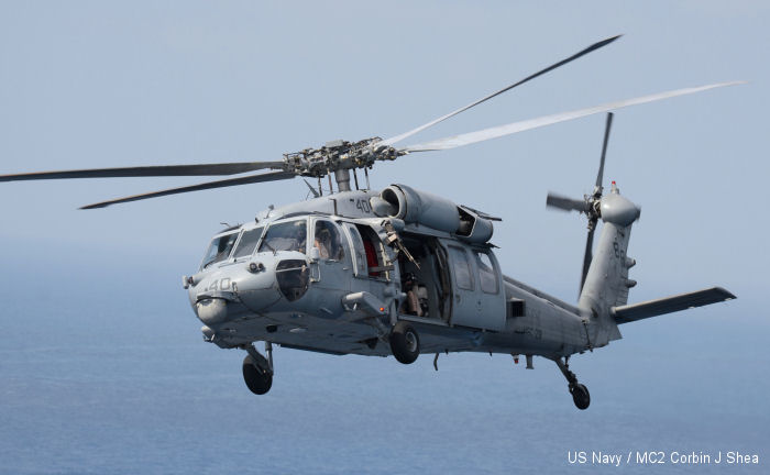 Helicopter Sikorsky MH-60S Seahawk Serial  Register 167855 used by US Navy USN. Aircraft history and location
