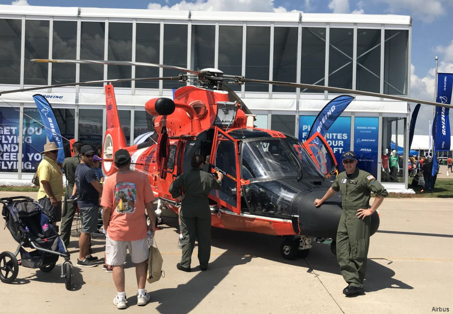 Detailed history and photos of helicopter Aerospatiale HH-65 Dolphin Serial 6288 Register 6588 used by US Coast Guard USCG Track service timeline and current status.