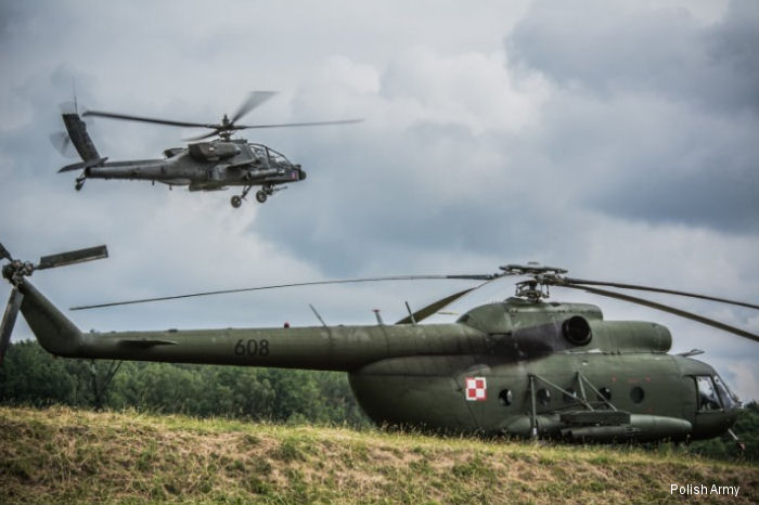 Detailed history and photos of helicopter Mil Mi-8T Hip-C Serial 106 08 Register 608 used by Wojska Lądowe (Polish Army ) Track service timeline and current status.