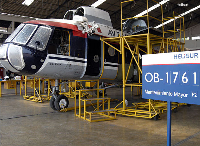 Detailed history and photos of helicopter Mil Mi-8MTV-1 Serial 93477 Register OB-1761 used by Helicopteros del Sur (Helisur) Track service timeline and current status.
