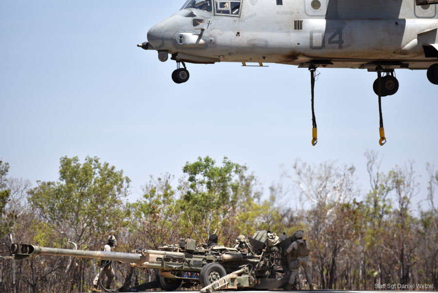 Detailed history and photos of helicopter Bell MV-22B Osprey Serial D0211 Register 168294 used by US Marine Corps USMC Track service timeline and current status.