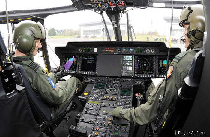 cockpit Photos of NH90 in Belgian Air Force helicopter service.