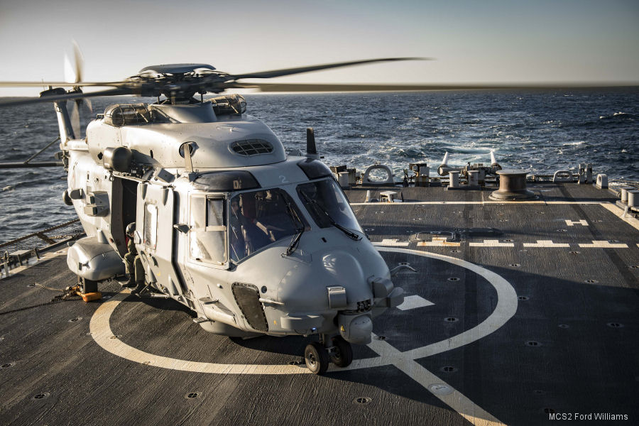 Helicopter NH Industries NH90 NFH Serial 1020 Register used by Aéronautique Navale (French Navy). Aircraft history and location