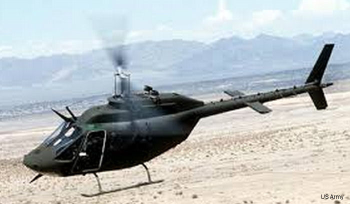 Photos of OH-58 in US Army Aviation helicopter service.