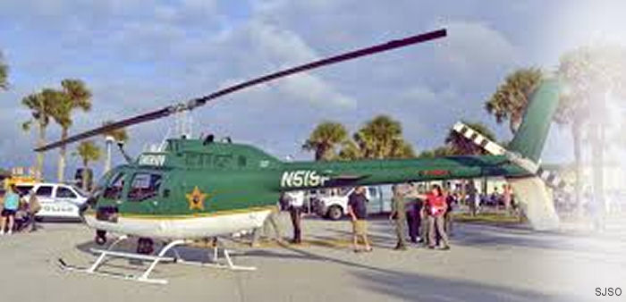 Helicopter Bell OH-58A Kiowa Serial 42165 Register N519P 73-21899 used by SJSO (St Johns County Sheriff's Office) ,US Army Aviation Army. Aircraft history and location