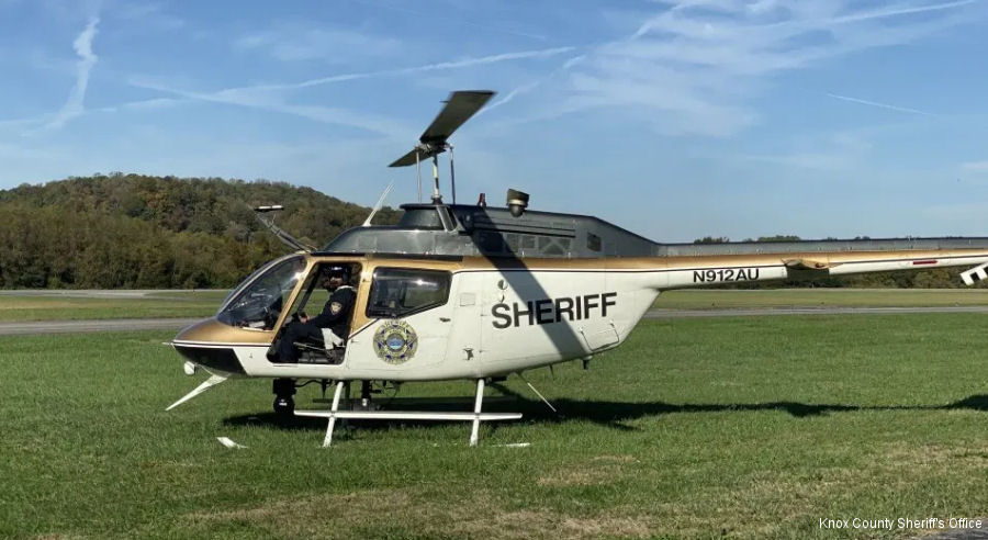 Detailed history and photos of helicopter Bell OH-58A Kiowa Serial 42102 Register N912AU 72-21436 used by Knox County Sheriff's Office ,US Army Aviation Army Track service timeline and current status.