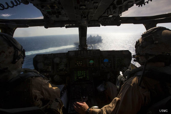 Photos of V-22 Osprey in US Marine Corps helicopter service.