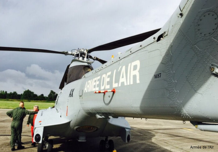 Detailed history and photos of helicopter Aerospatiale SA330B Puma Serial 1657 Register 1657 used by Armée de l'Air (French Air Force) Track service timeline and current status.