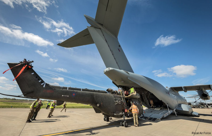 Detailed history and photos of helicopter Aerospatiale SA330E Puma Serial 1633 Register ZA935 used by Royal Air Force RAF Converted to Puma Mk2 Track service timeline and current status.