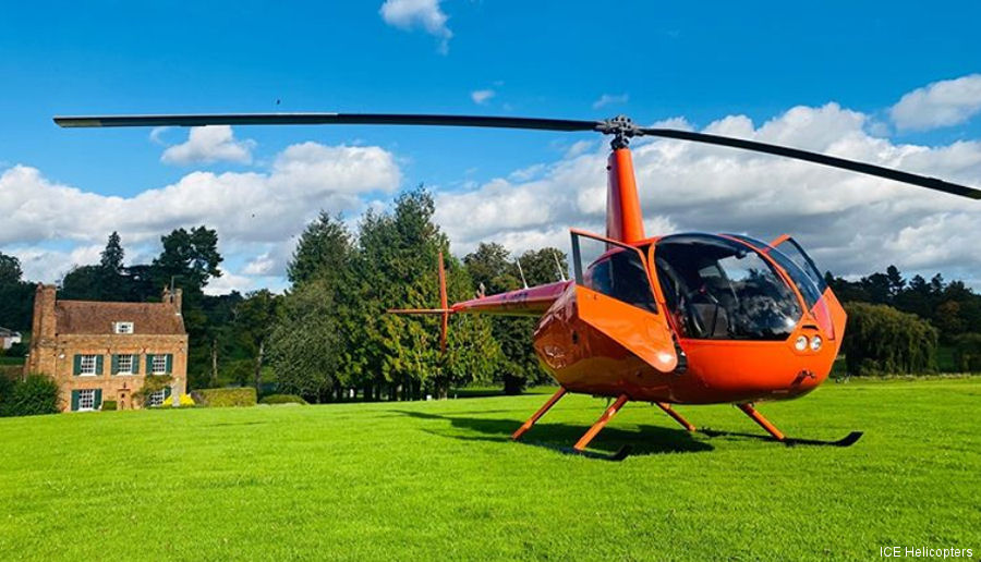 Helicopter Robinson R44 Cadet Serial 30047 Register G-ICEZ used by ICE Helicopters. Built 2020. Aircraft history and location