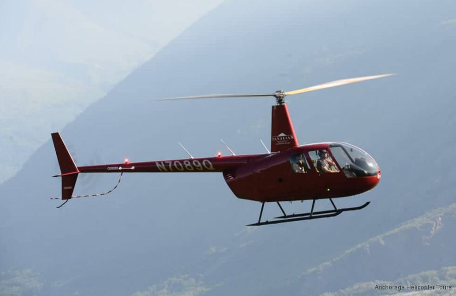 Helicopter Robinson R44 II Serial 13795 Register N7089Q used by Anchorage Helicopter Tours. Built 2015. Aircraft history and location