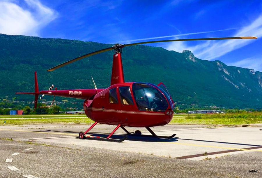 Detailed history and photos of helicopter Robinson R44 Raven II Serial 10776 Register PH-DWW used by HeliAir Helikopter Services Track service timeline and current status.