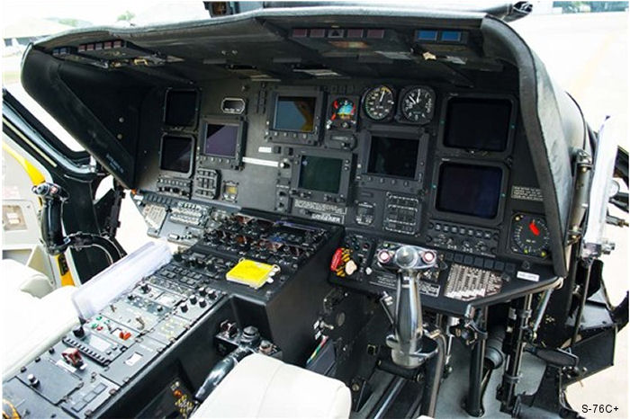 Sikorsky S-76C cockpit