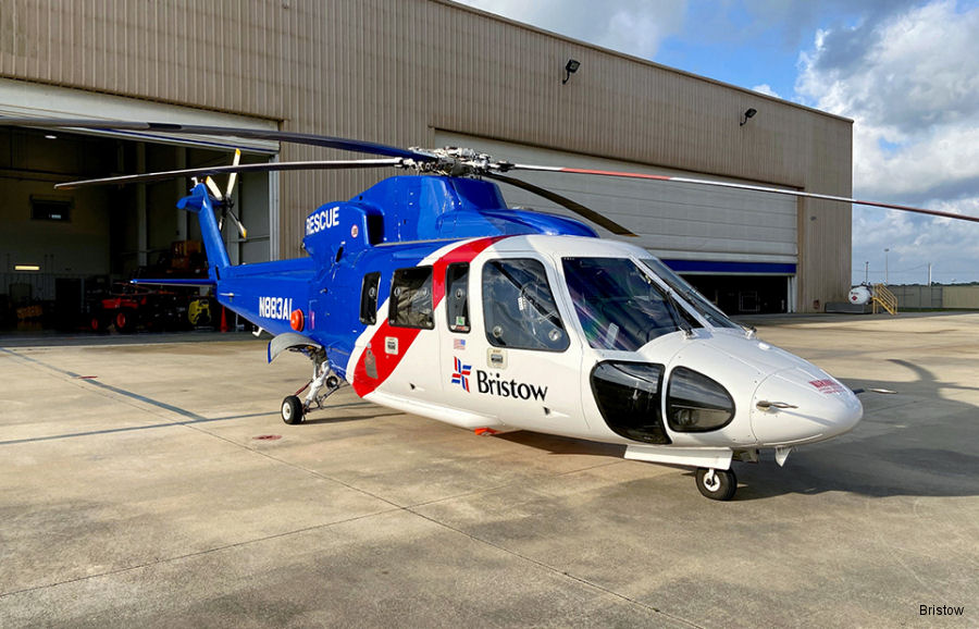 Helicopter Sikorsky S-76C Serial 760677 Register N883AL N4514G used by Bristow ,Sikorsky Helicopters. Built 2007. Aircraft history and location