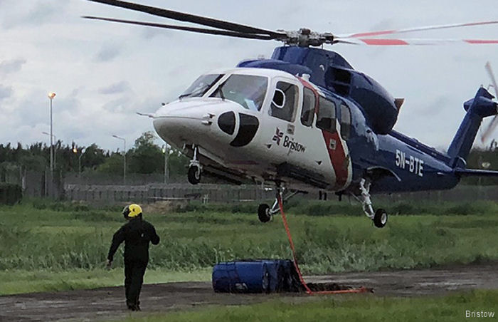 Detailed history and photos of helicopter Sikorsky S-76D Serial 761071 Register 5N-BTE N7671N used by Bristow Helicopters Nigeria BHN ,Bristow US Track service timeline and current status.
