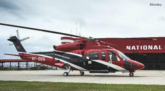 Detailed history and photos of helicopter Sikorsky S-76D Serial 761015 Register N721BG 9Y-DDG used by Bank Of Utah ,Eagle Copters ,NHSL (National Helicopter Services Ltd of Trinidad and Tobago) ,Milestone Aviation Track service timeline and current status.