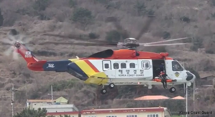 Detailed history and photos of helicopter Sikorsky S-92A Serial 92-0195 Register B519 N195HM used by Haeyang-gyeongchal-cheong (National Maritime Police Agency) ,Sikorsky Helicopters Track service timeline and current status.