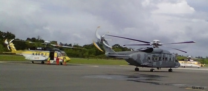 Photos of S-92 in Brunei Shell Petroleum helicopter service.