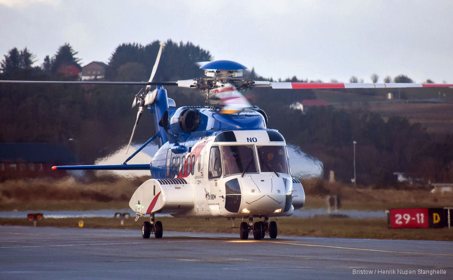Helicopter Sikorsky S-92A Serial 92-0012 Register LN-ONO N7108Z used by Bristow Norway AS ,Norsk Helikopter ,Sikorsky Helicopters. Built 2005. Aircraft history and location