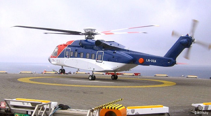 Detailed history and photos of helicopter Sikorsky S-92A Serial 92-0013 Register LN-OQA N7116J used by Helikopter Service (CHC Norway) ,Sikorsky Helicopters Track service timeline and current status.