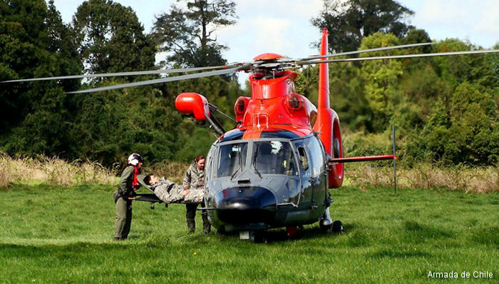 Detailed history and photos of helicopter Aerospatiale SA365F Dauphin 2 Serial 6124 Register 52 244 used by Armada de Chile (Chilean Navy) ,Aer Chór na hÉireann (Irish Air Corps) Track service timeline and current status.