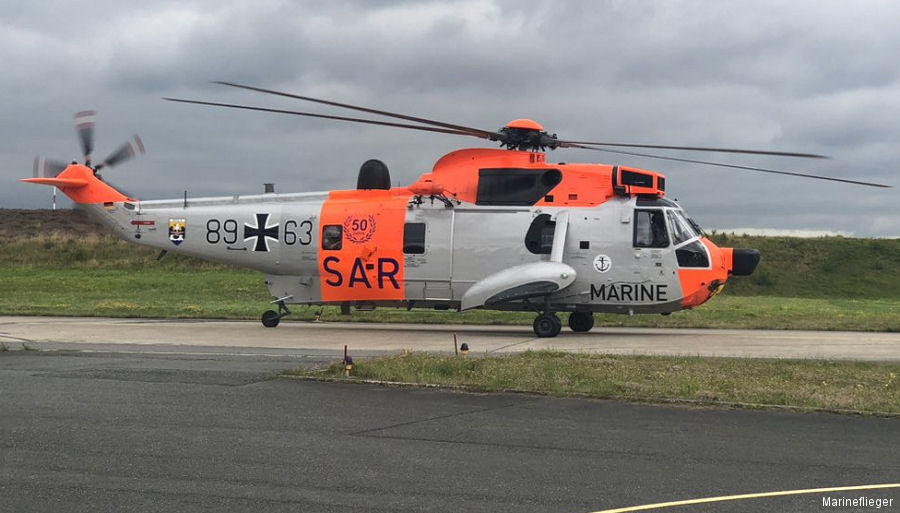 Detailed history and photos of helicopter Westland Sea King Mk.41 Serial wa 767 Register 89+63 used by Marineflieger (German Navy ) Track service timeline and current status.