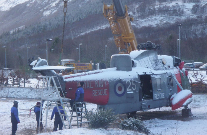 Helicopter Westland Sea King HAS.5 Serial wa 895 Register ZA134 used by Fleet Air Arm RN (Royal Navy). Built 1981. Aircraft history and location