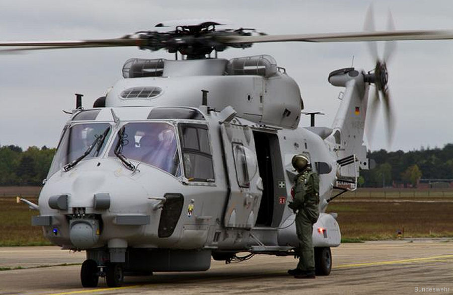 Photos of NH90 NTH Sea Lion in German Navy helicopter service.