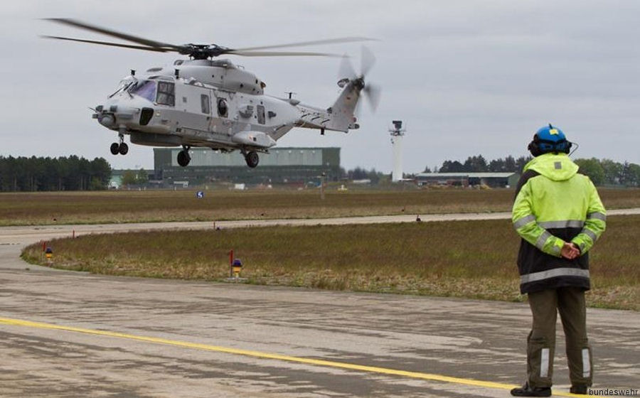 Photos of NH90 NTH Sea Lion in German Navy helicopter service.