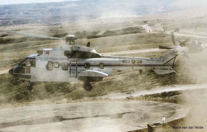 Detailed history and photos of helicopter Eurocopter AS532UL Cougar Serial 2621 Register HT.27-01 used by Ejercito del Aire y del Espacio EdA (Spanish Air and Space Force) Track service timeline and current status.